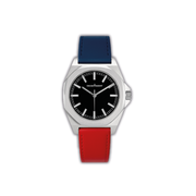 Adorer Silver Black Mix Line Blue Red