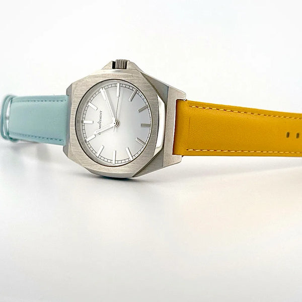 Adorer White Mix Line Azul Petróleo Amarillo